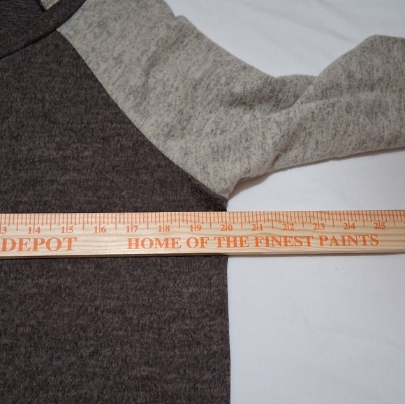 NIP eloges Sz. S Brown/Gray Crew Neck Long Sleeve Top - Picture 5 of 10